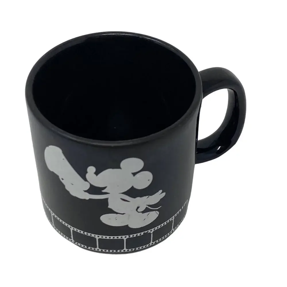 Walt Disney Studios Vintage Black Directors Mickey Silhouette Ceramic Coffee Mug
